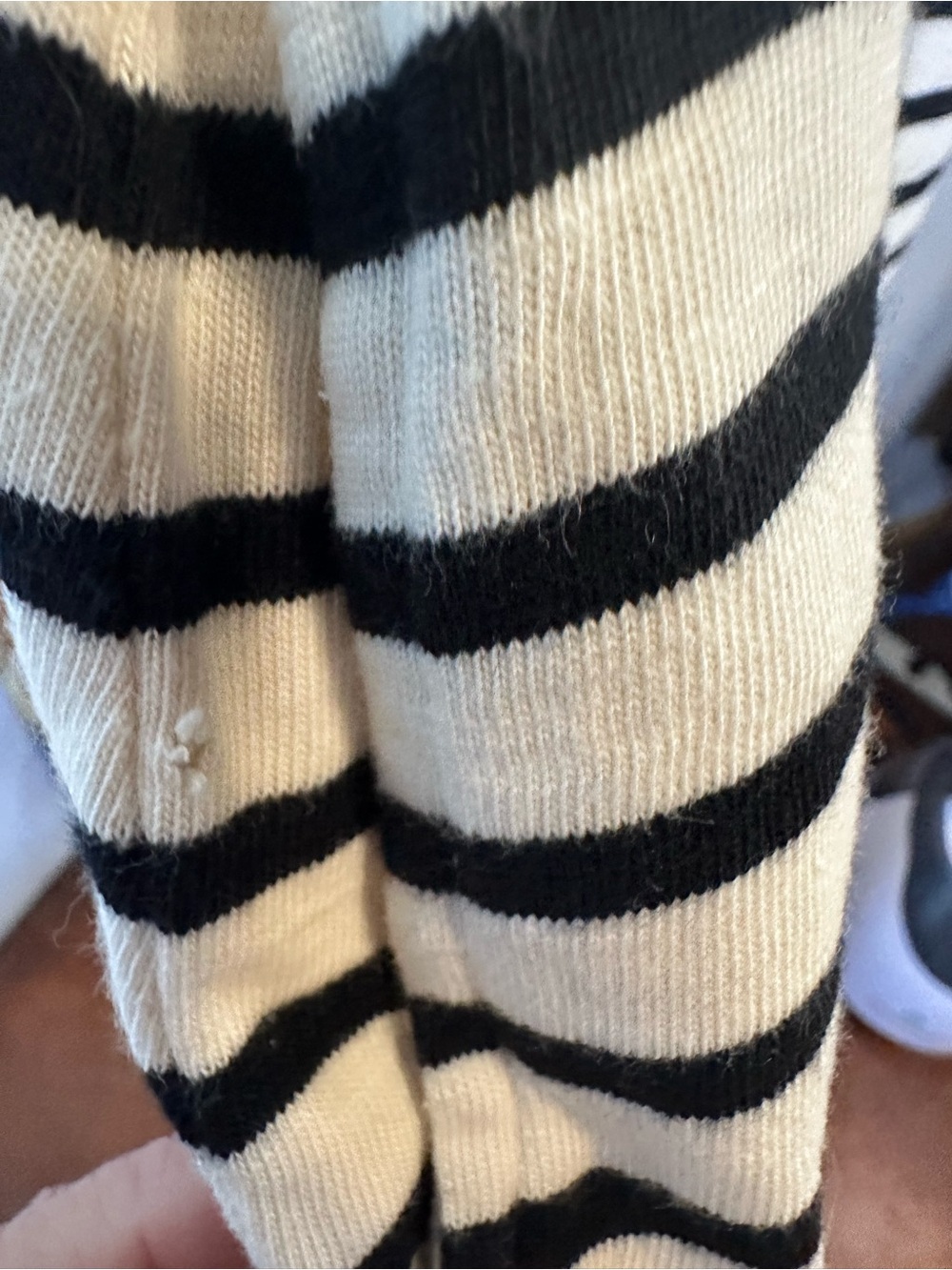 Talbots Black & White Striped Sleeveless Mini Dress - Picture 4 of 6